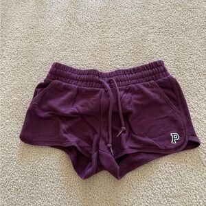 Pink Victorias Secret Maroon Lounge Shorts